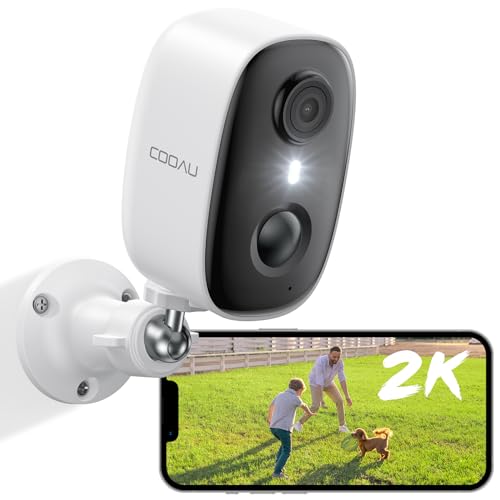 COOAU 2K WiFi6 Überwachungskamera Aussen |...